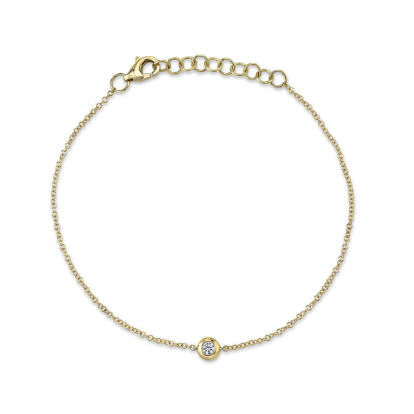 Bracelet Bezel by The Inch en or jaune avec diamant